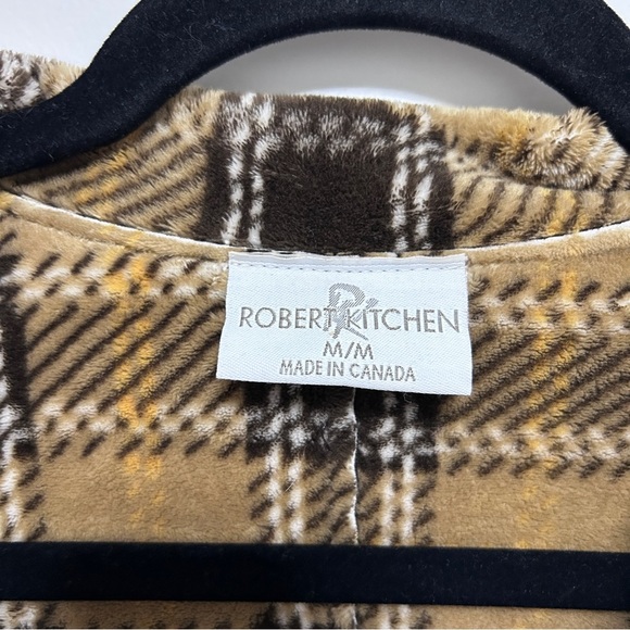 Robert kitchen Jacket women’s size medium brown hippie boho plaid Fall - Picture 4 of 10